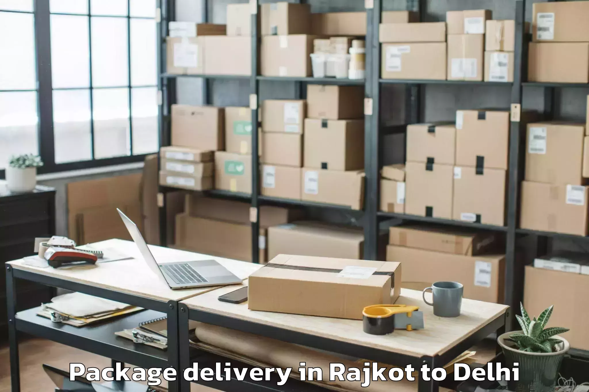 Expert Rajkot to Jawaharlal Nehru University Ne Package Delivery